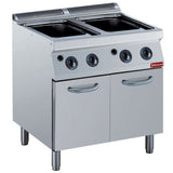 Gas pasta cooker, 2x 24,5 liters, on board (without baskets)