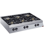 Gas cooker 6 burners -TOP- 