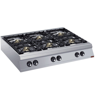 Gas cooker 6 burners -TOP- "POWERFUL"