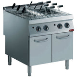 Gas pasta cooker, 2 basins GN 1/1, on cupboard (without baskets)