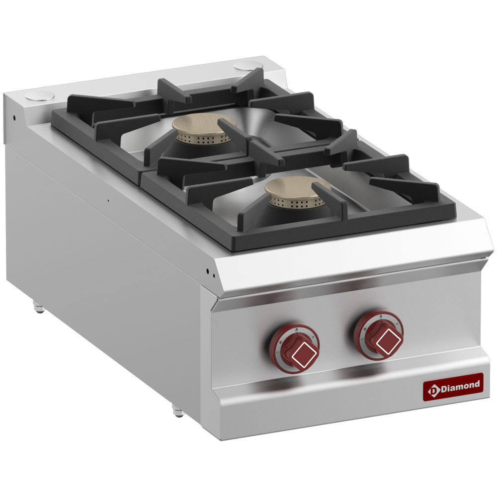 Gas cooker 2 burners -Top- - Range Modular OPTIMA 700 | NordeleGastro ...