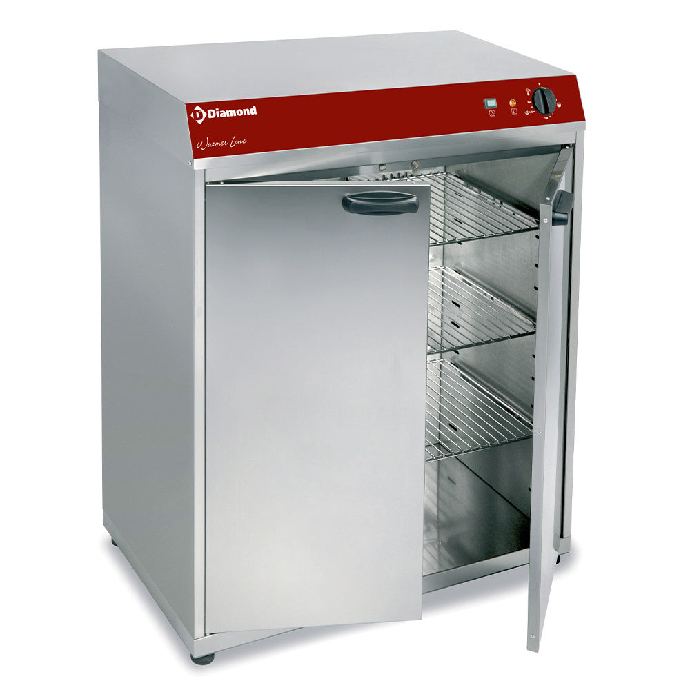 Heating (or) temperature maintenance cupboard, ventilated, 2 doors