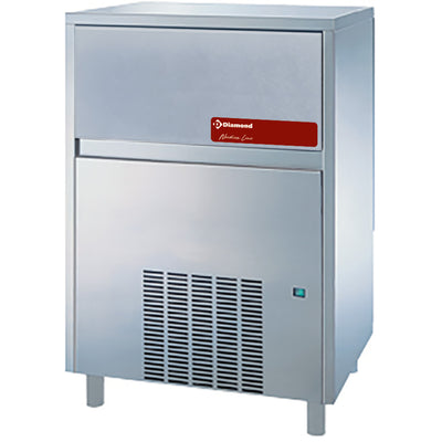 Flad isterningemaskine 105 kg + opbevaring - VAND