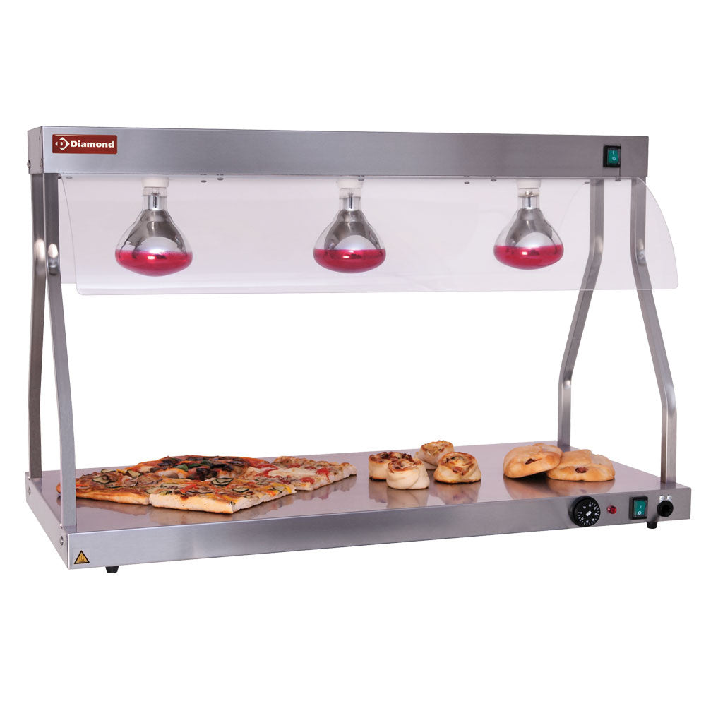 Opvarmningsbro og top, infrarøde lys (3x 250 W)