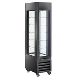Vitrine 260 Lt., 5 glashylder, ventileret -IS & DESSERT - SORT