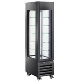 FULL vitrine 260 Lt., 5 glass levels, ventilated - PASTRY - BLACK