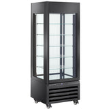 FULL vitrine 440 Lt., 5 glass levels, ventilated - PASTRY - BLACK
