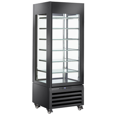 Vitrine "FULDT glas" 440 Lt., 6 glashylder, statisk - IS - SORT