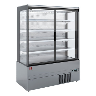 Kølet vægelement, selvbetjening, svingdøre - FULD INOX