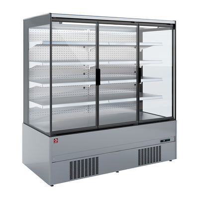 Kølet vægelement, selvbetjening, svingdøre - FULD INOX