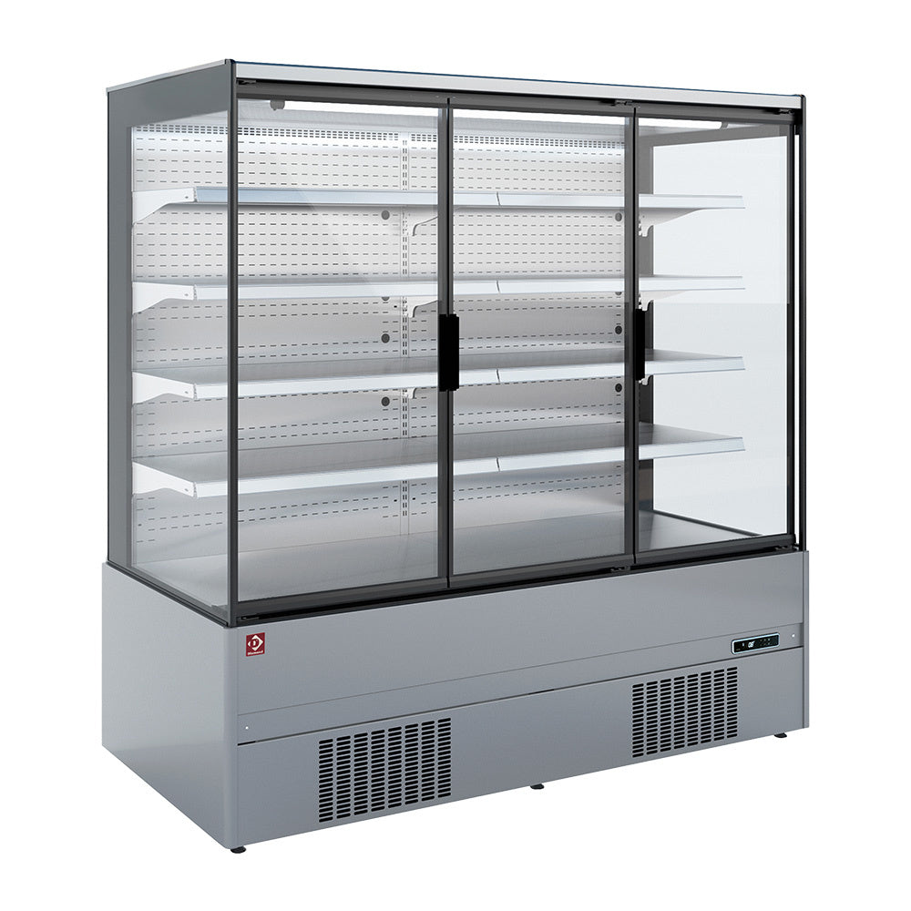 Kølet vægelement, selvbetjening, svingdøre - FULD INOX