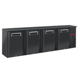 Back Bar Cooler 4 doors, 620 liters, adjustable feet