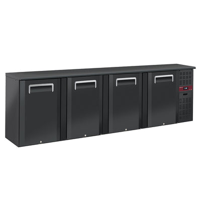 Back Bar Cooler 4 doors, 620 liters, adjustable feet