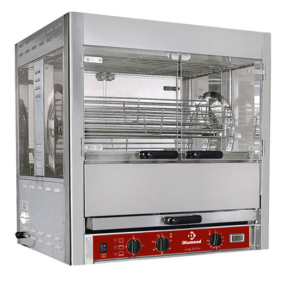 Rotating rotisserie, 25 chickens