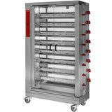 Chicken gas roaster, 8 spits (48 chickens)