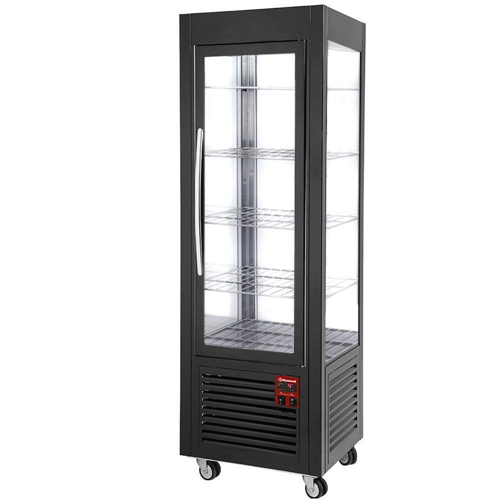 Panoramic display, 5 shelves, 360 LT, Black