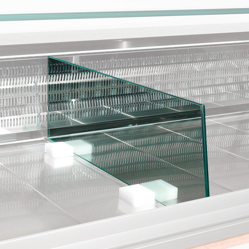 Seperation display in glass (L.860mm)