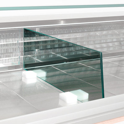 Seperation display in glass (L.600 mm)