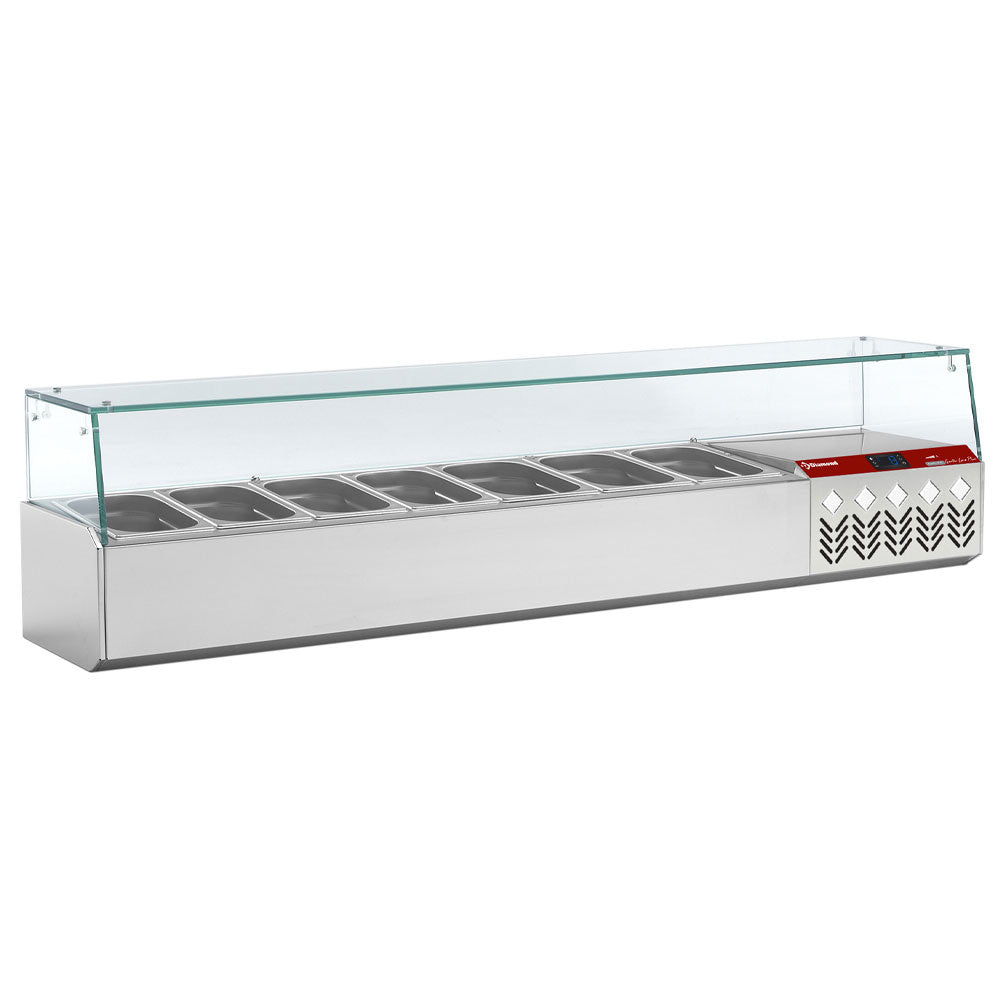 Kølet struktur GN 7x 1/4 med højre glas