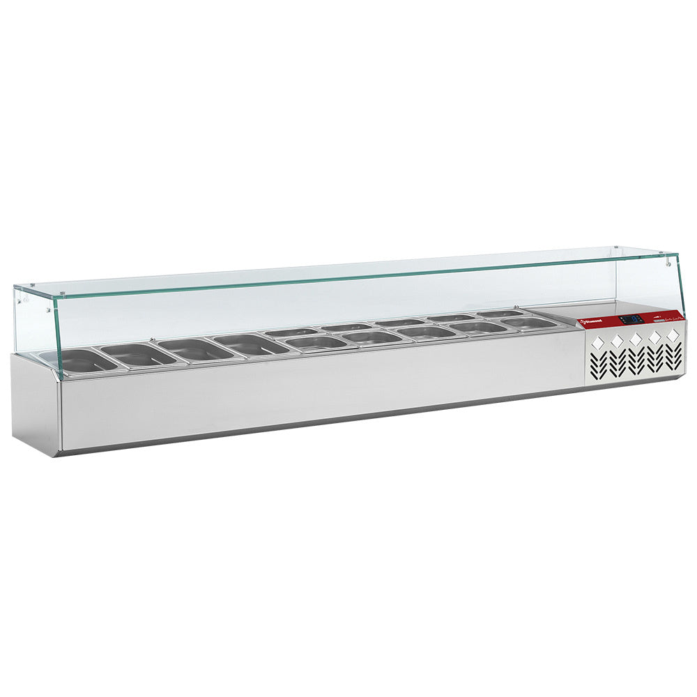 Kølet struktur GN 9x1/4, med højre glas
