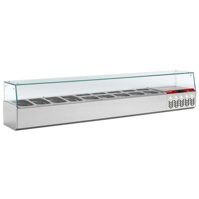 Kølet struktur GN 9x1/4, med højre glas