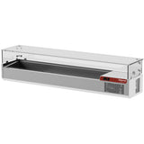 Saladette med glas 1800 mm.