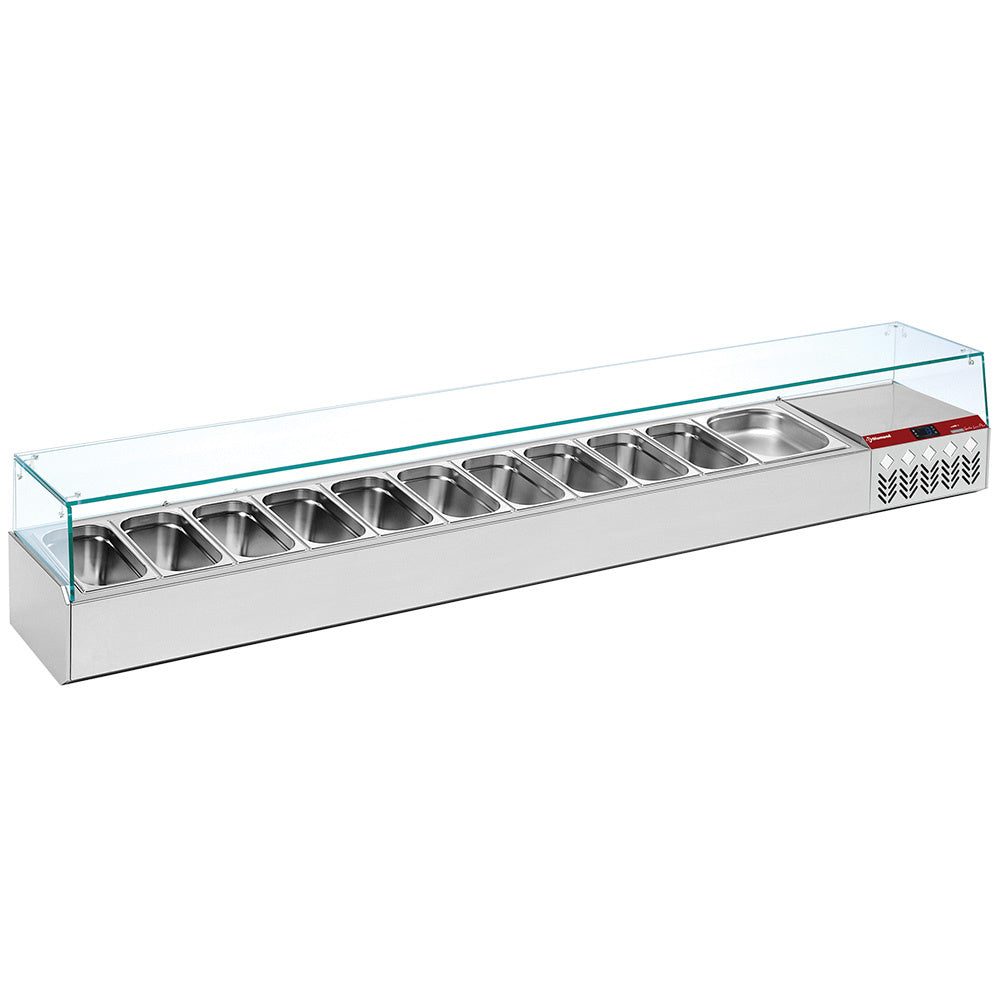 Kølet struktur GN 11x1/3, 1x1/9, med højre glas