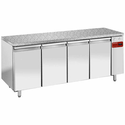 Kølebord, vent., 4 døre EN 600x400 - Granit top (uden gruppe)
