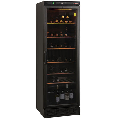 Ventilated wine cellar, 380 liters, BLACK