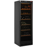 Ventilated wine cellar, 380 liters, BLACK