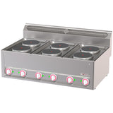 Electric range 6 plates, -Top-