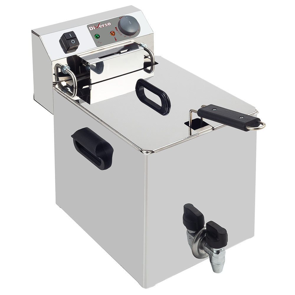 Elektrisk bordfriture 10 liter + vandhane