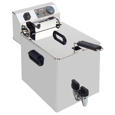 Electric table top fryer 10 liters + tap