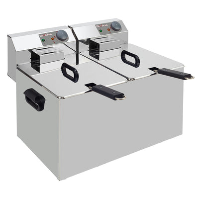 Electric table top fryer 2x 7 liters