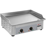 Elektrisk stegeplade, dobbelt, rustfrit stål overflade, 600x450x190 mm (WR-EP60-XC)