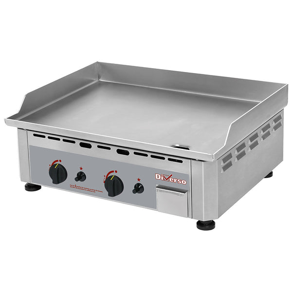 Gas grillplade, dobbelt, rustfri stål overflade, 600x450x190 mm (WR-GP60-XC)