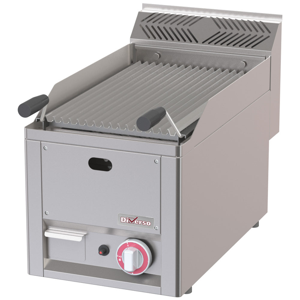 Lava stone grill on gas -Top-