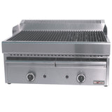 Gas dampgrill med grillrist i støbejern -Top-