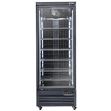 Vertikal fryservitrine, 560 liter - SORT