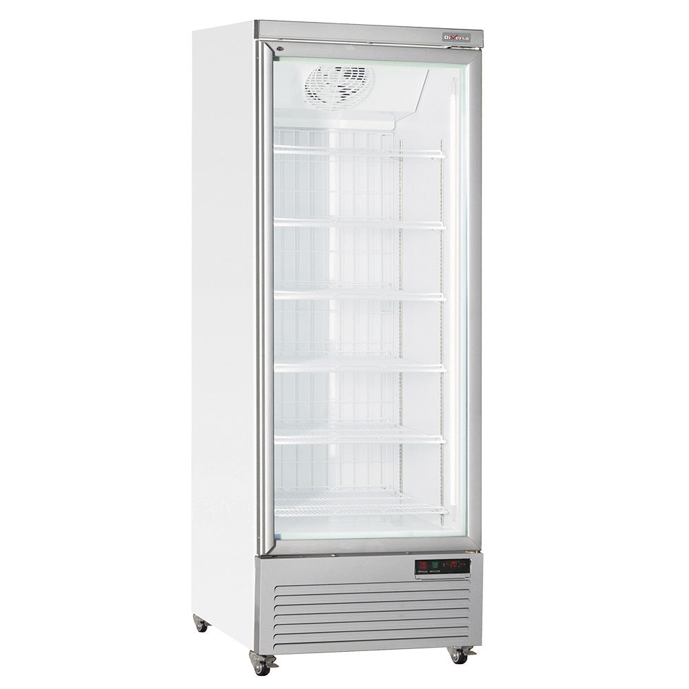 Vertikal fryservitrine, 560 liter - HVID