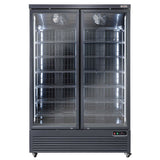 Vertikal fryservitrine, 1084 liter - SORT