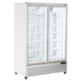 Vertikal fryservitrine, 1084 liter - HVID