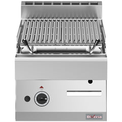 Lavastone grill - 1/2 modul, stegeplade i støbejern "double face"