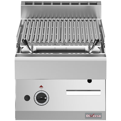 Lavastone grill - 1/2 modul, stegeplade i støbejern "double face"
