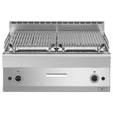 Lava-sten grill - 1/1 modul, stegeplade i støbejern 