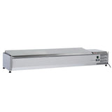Topping hylde 8 x GN 1/3 -150 mm, med låg i rustfrit stål