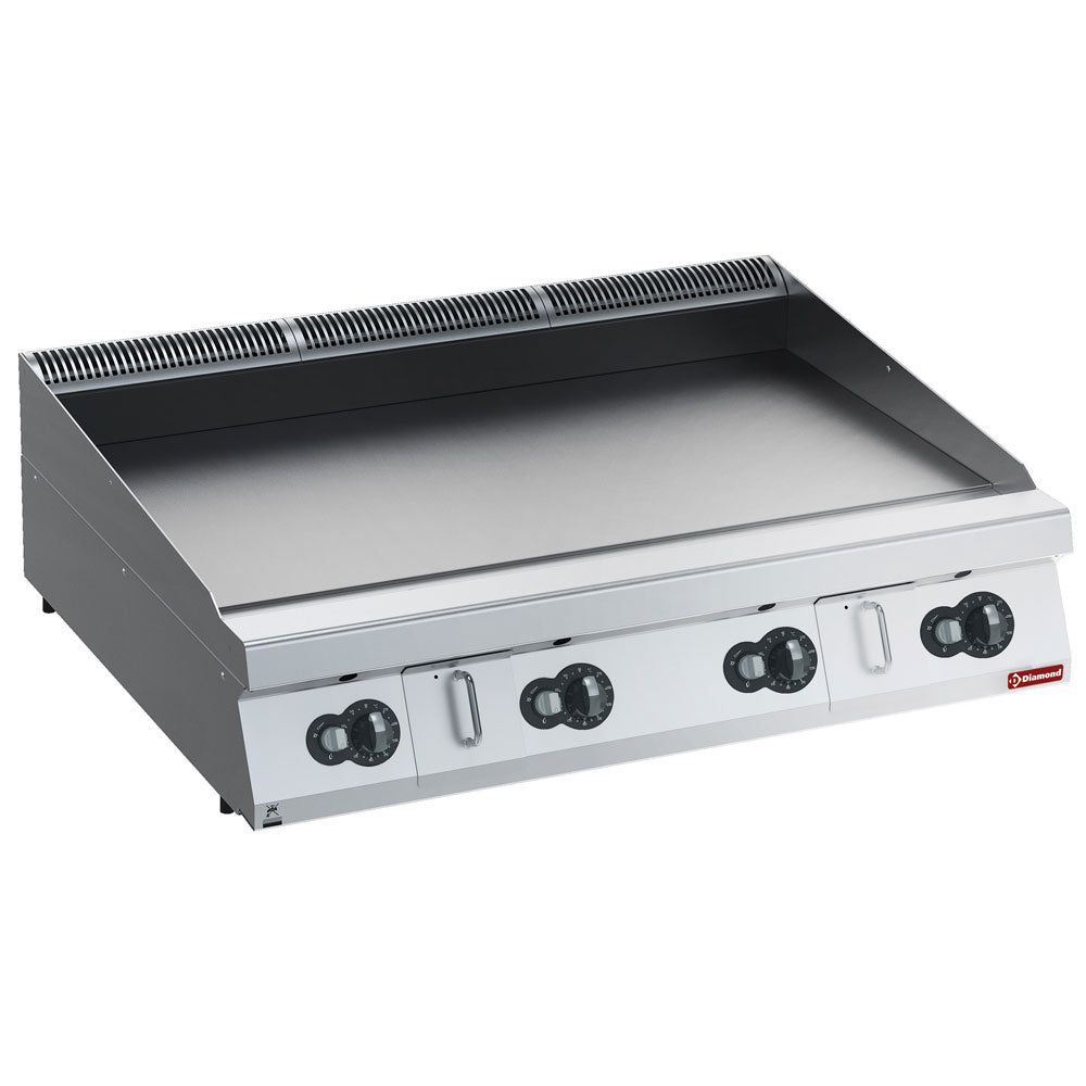 Flad elektrisk stegeplade HP, nitro krom -TOP-