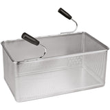 Basket pasta cooker, lateral handles