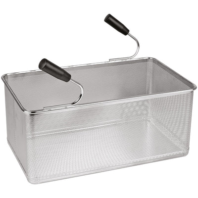 Basket pasta cooker, lateral handles