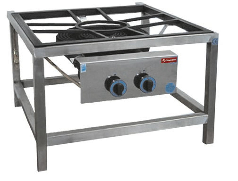 Gas range paella, diam. 450  on support (27.2 kW)